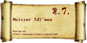 Melczer Tímea névjegykártya